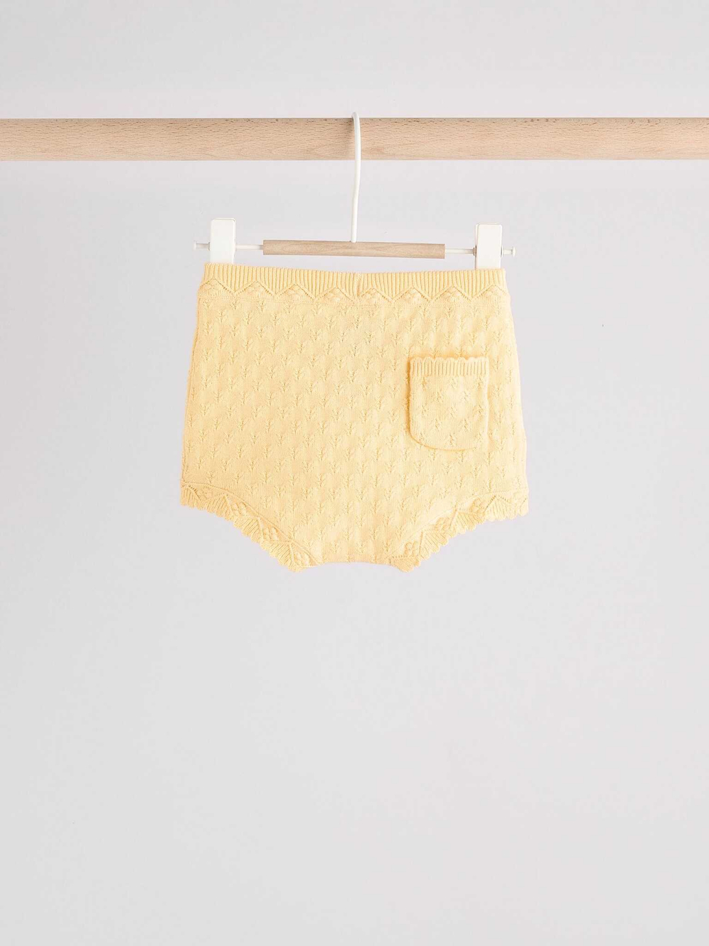 Вязаная футболка и шорты в комплекте для малышей Next AA8-204, Желтый