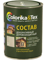 Состав деревозащитный "COLORIKA&TEX" ИНЕЙ 10л