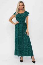 Платье Элинор макси (зеленое) П13759-12М LT Collection