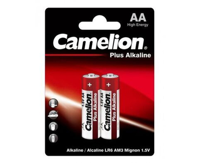 Набор из 2 шт Батарейки алкалиновые Camelion Plus Alkaline LR6-BP2 LR6 BL2 (LR6 BL2/04287)