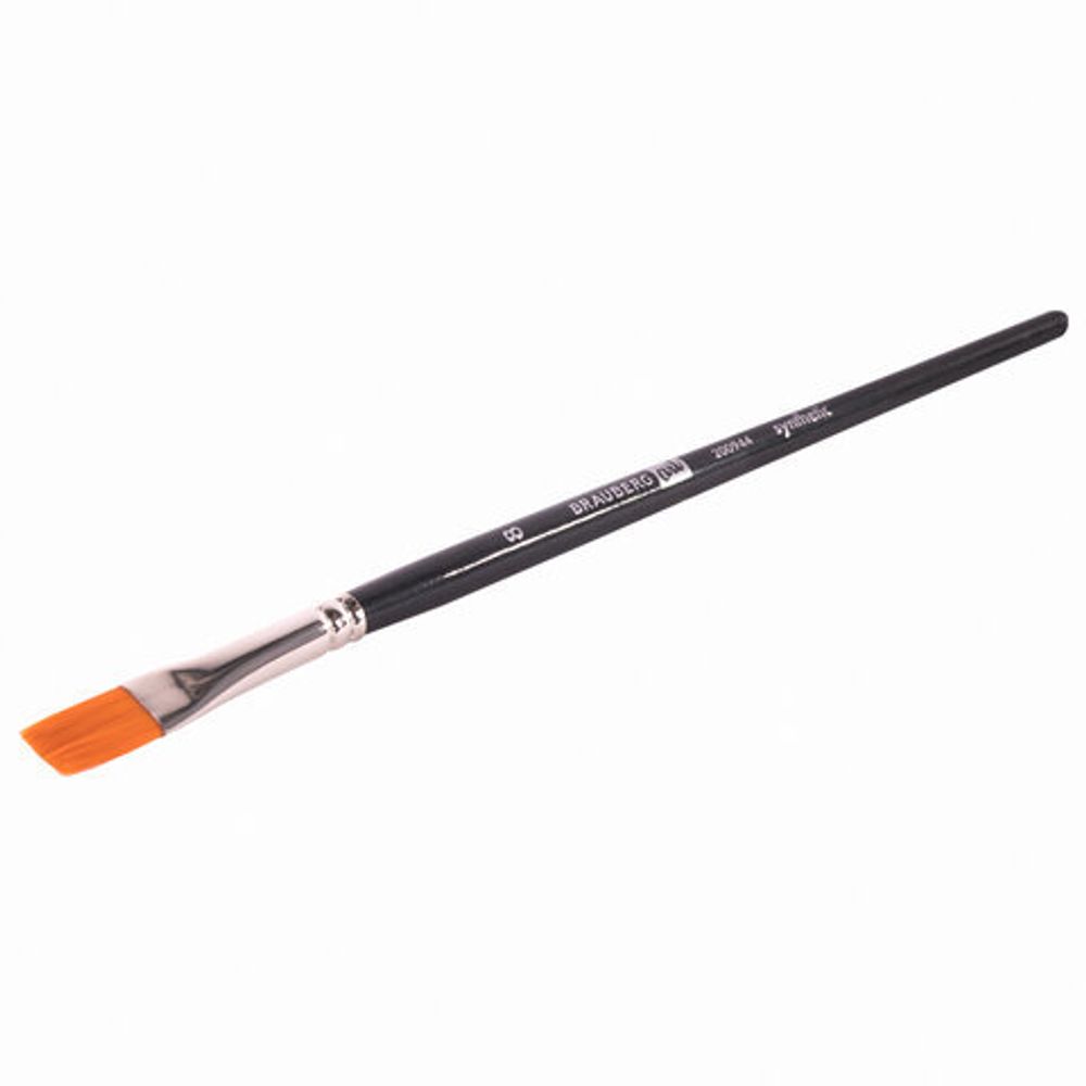 Кисти художественные BRAUBERG ART CLASSIC, набор 3 штуки, синтетика (круглая № 2, плоские № 8, 12), 200944