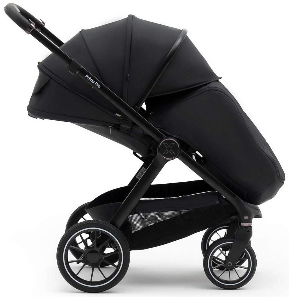 Коляска Agex Prima Pro 3 в 1 с автокреслом i-Team ATG080 Grey APA657 Midnight Grey (Темно-серый)