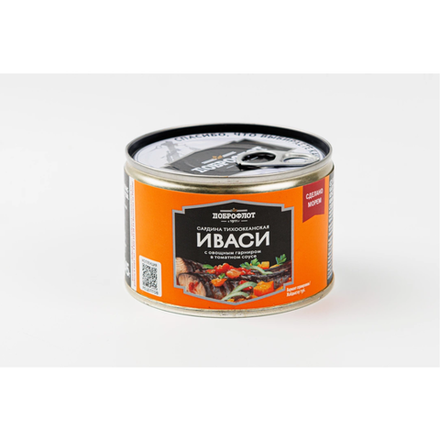 Сардина Иваси с овощным гарниром Доброфлот 245 гр