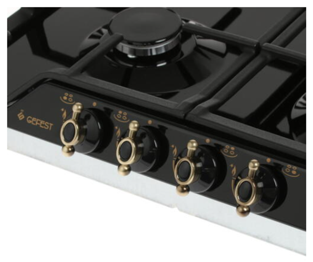 Поверхность варочная Гефест ПВГ 1212 К83 (черн.) "ретро"