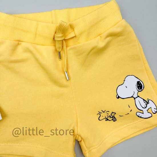 Комплект "Снупи" белый/желтый