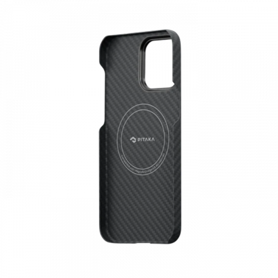 Противоударный чехол Pitaka MagEZ Pro 3 для iPhone 14 Pro Max (6.7"), черно-серый, кевлар (арамид)