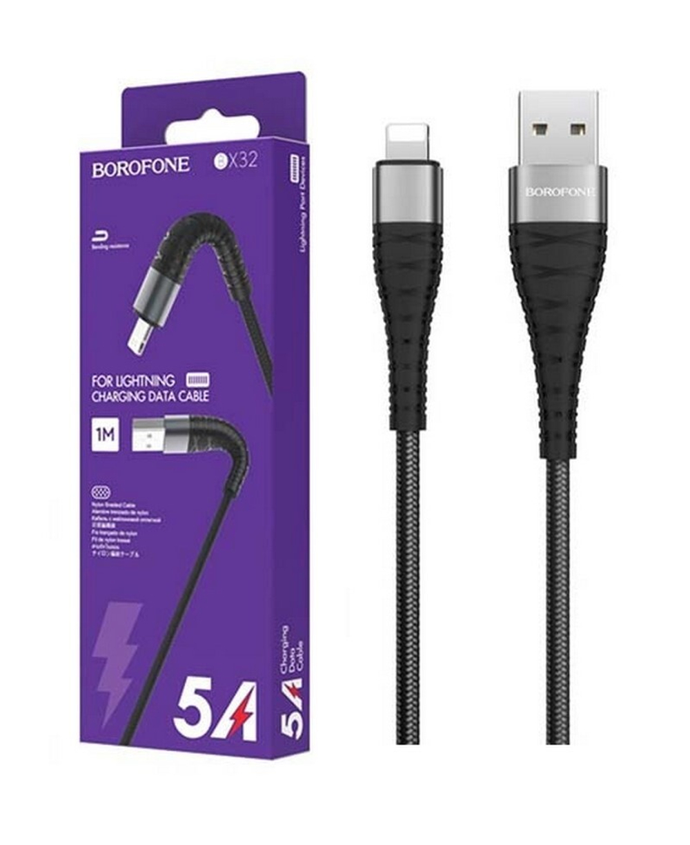Кабель USB - Lightning BOROFONE BX32 (черный) 1м