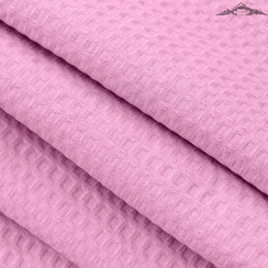 Вафельное полотно гладкокрашеное цв.Розовый | ш.150 см | 240 г/м² | хлопок-100%