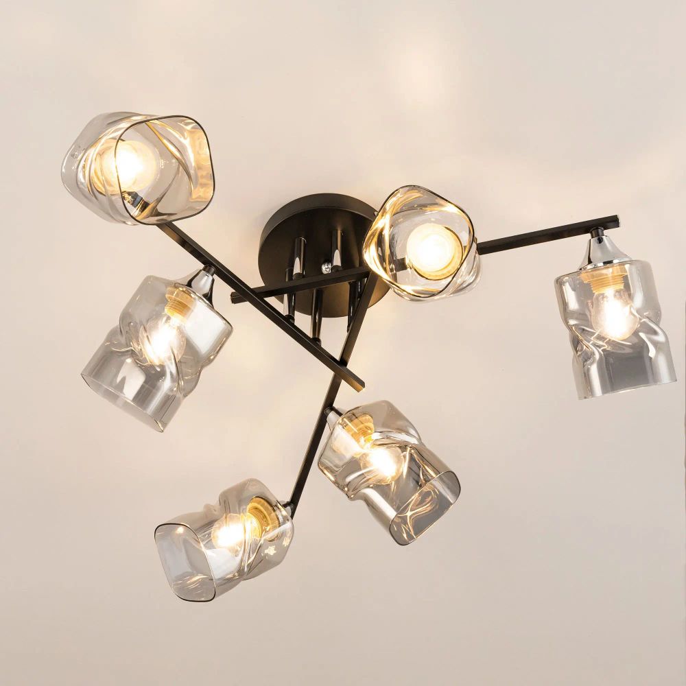 Citilux Клаус CL134165 Люстра потолочная Чёрная