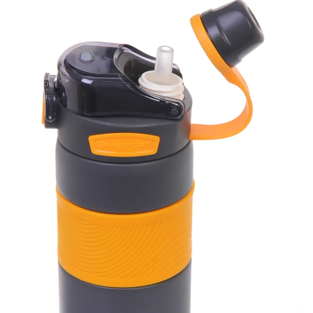 Термос 600мл «Фитнесс», цвет темно-серый