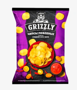Чипсы Grizzly натуральные со вкусом сладкого чили 55 г