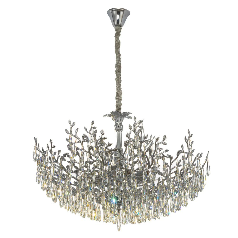 Citilux RITZ CL310121 Люстра хрустальная подвесная Хром