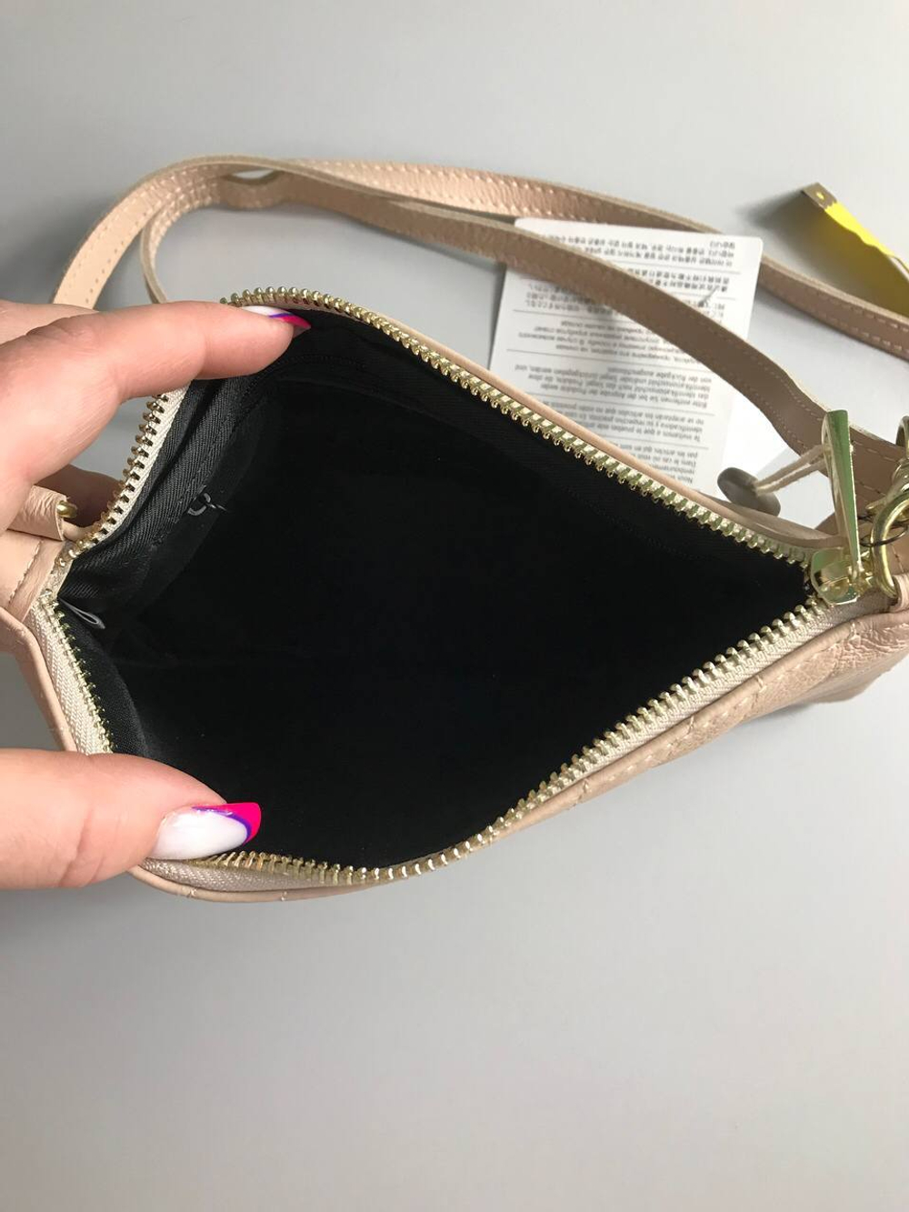 Сумочка пудрового цвета, новая