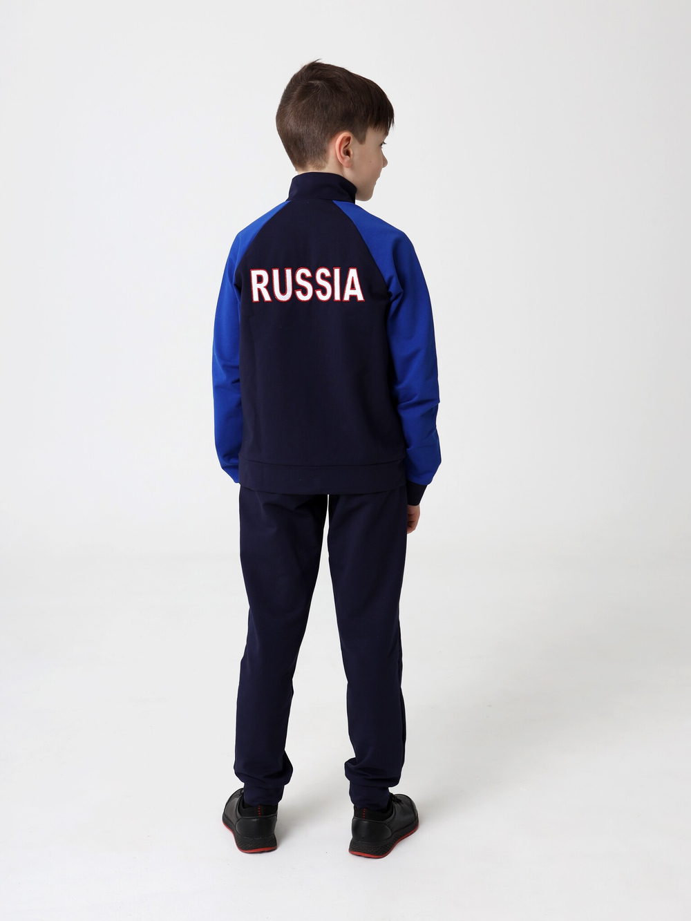 Спортивный костюм Классика для мальчика (ярко-синий рукав)