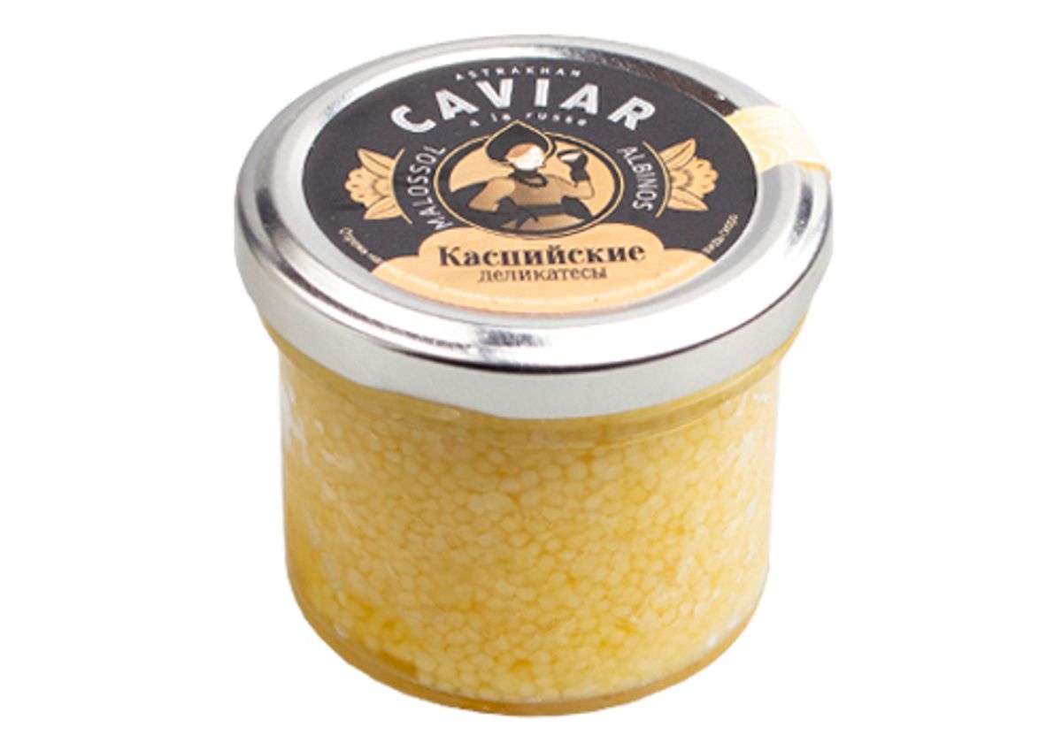 Икра стерляди-альбиноса "Каспийские Деликатесы", 100г