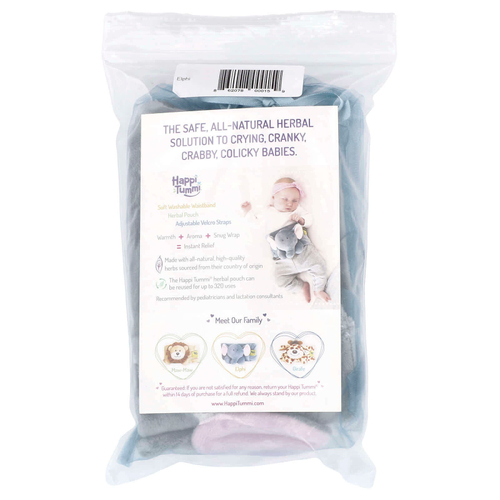 Happi Tummi, Для облегчения колик и газообразования для младенцев, мягкий моющийся пояс, Elphi, 1 шт.