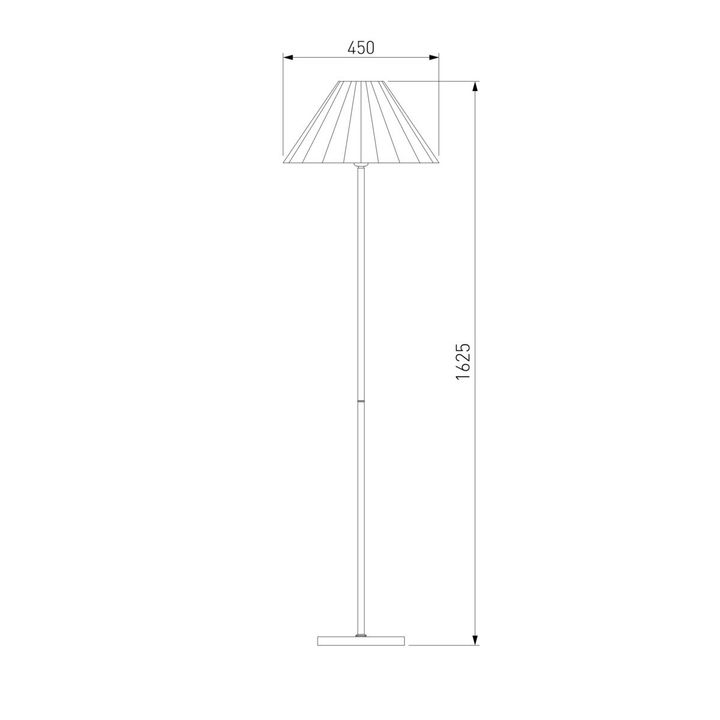 Торшер Eurosvet Peony 01133/1 хром/графит