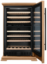 Винный шкаф двухзонный Meyvel MV77PRO-KBT2 (Натуральный бук)