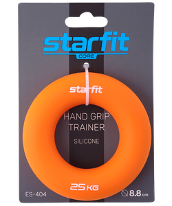 Эспандер кистевой ES-404 Кольцо, 25 кг, силикагель, оранжевый