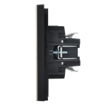 FORTE&PIANO Выключатель 1-клавишный 10А FP801M металл серый сланец IEK