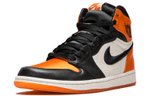 Jordan Air Jordan 1 Retro High "Satin Shattered Backboard" silk buckle Synthetic leather shock absorption non-slip high-top retro basketball shoes women's orange, white and black