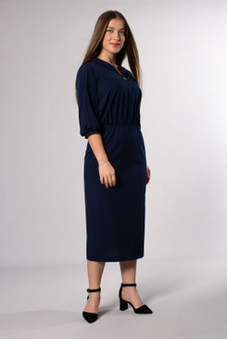 Платье женское 4211ВП, темно-синий #86ТС054211ВП