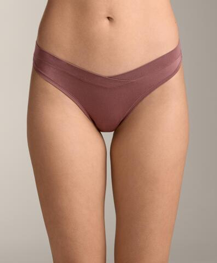 OYSHO Набор из трех классических трусиков с V-образным вырезом из модальной смеси, кремовый