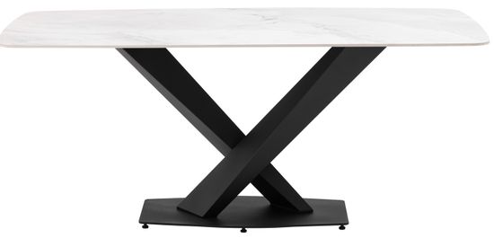 Стол обеденный Mercury 180х90 белый мрамор