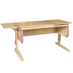 Растущая парта с короткой боковой полкой Дэми СУТ 25-01-БК1 (1500×610 мм)