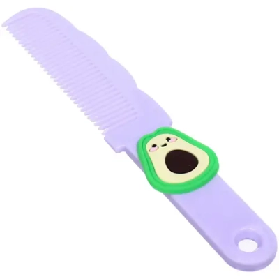 Расческа детская «ФИОЛЕТОВОЕ ОБЛАКО», авокадо, 15*2,5см (пакет с подвесом)