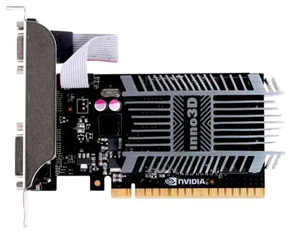 Видеокарта Inno3D GeForce GT 710, 2G DDR3 64bit VGA DVI HDMI N710-1SDV-E3BX
