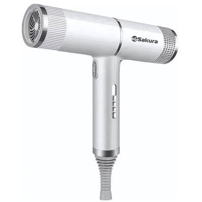 Фен электро SA-4051W 1600Вт 3реж хол.сушка LED подсветка