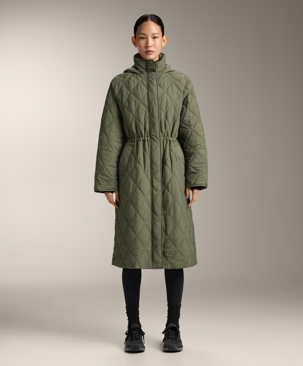 Oysho Водоотталкивающая стеганая куртка FELLEX® AEROGEL, хаки