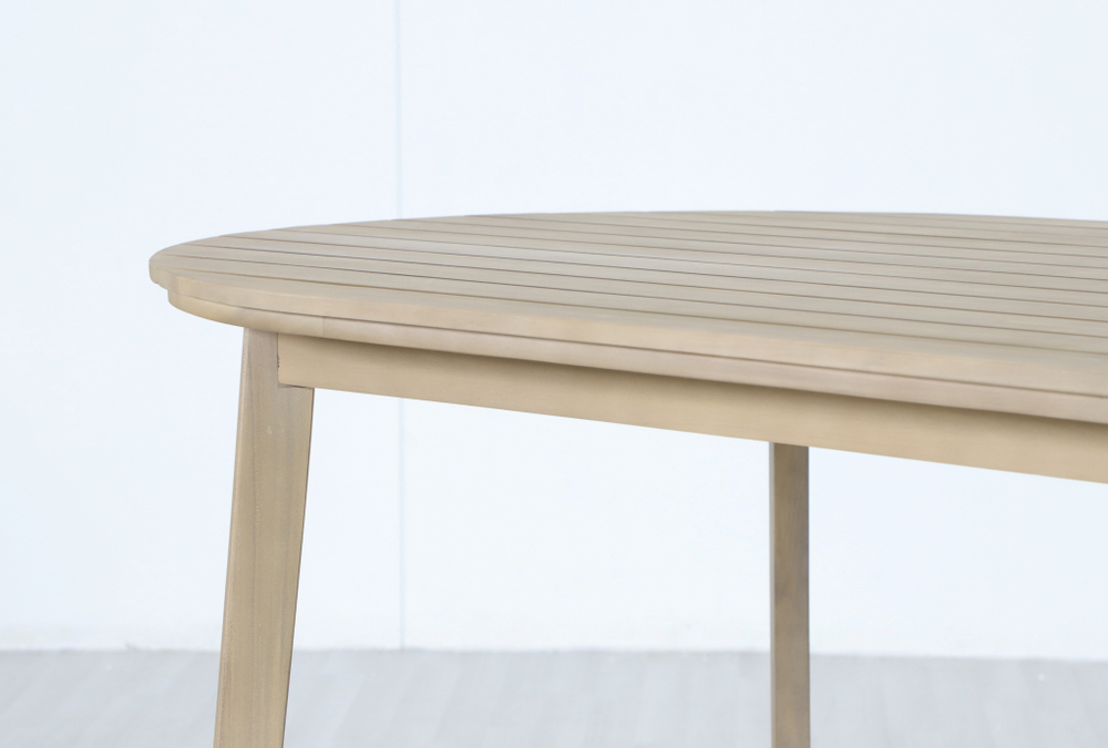 Стол деревянный обеденный Tagliamento Madrague, светлый тик