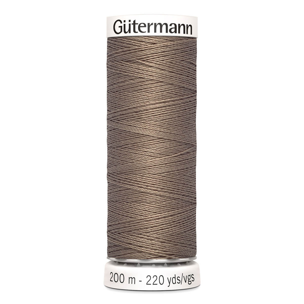 01 Нить Sew-All 100/200 м для всех материалов, 100% полиэстер Gutermann 748277 (199 мускатный орех)