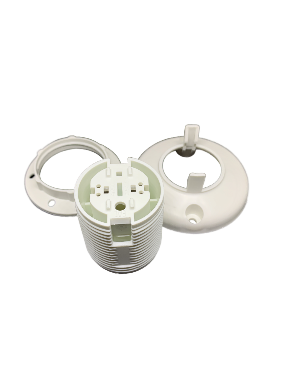 Патрон Е 27 для ламп с основанием белый