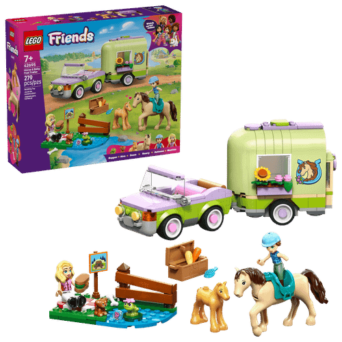 Конструктор LEGO Friends 42695 Horse & Baby Foal Trailer