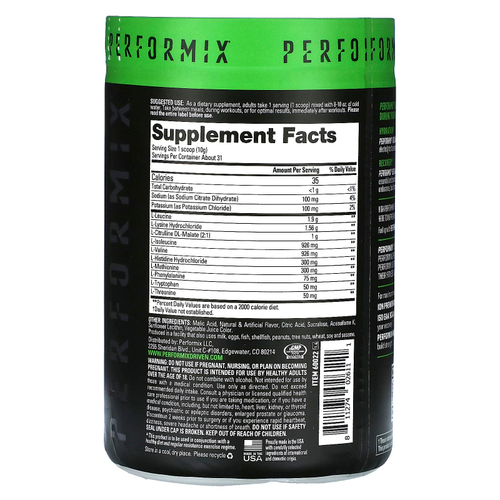 Performix, ISO EAA + BCAA Recovery, арбуз, 313 г (11 унций)