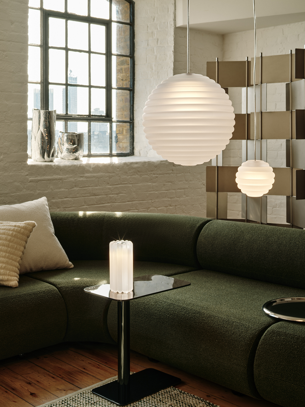 Подвесной светильник Press Sphere frosted