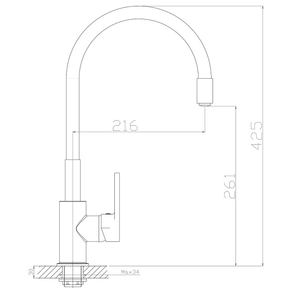 Смеситель для кухни Z35-35U-White ROSSINKA