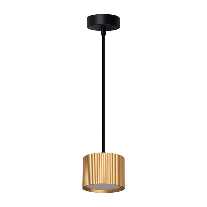 Светильник потолочный Feron Barrel HL4588 ARIA levitation 12W, 230V, GX53, золото + черный, на подвесе 1,7 м