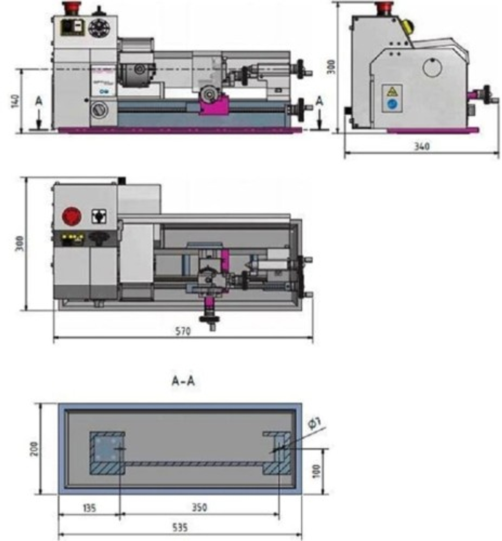 Станок токарный Optimum OPTIturn TU1503V с инвертером 3420260