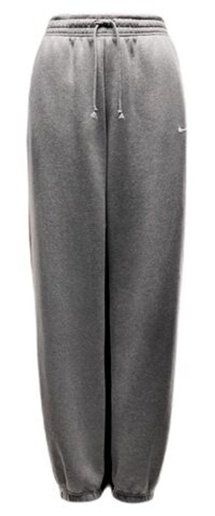 Женские теннисные брюки Nike Sportswear Phoenix Fleece - dark grey heather/sail