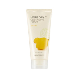 The Face Shop Herb Day 365 Cleansing Foam Lemon пенка с лимоном с противовоспалительным, увлажняющим и осветляющим действием