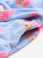 Толстовка флисовая удлиненная для девочки Next B71-630, Голубой, Розовый