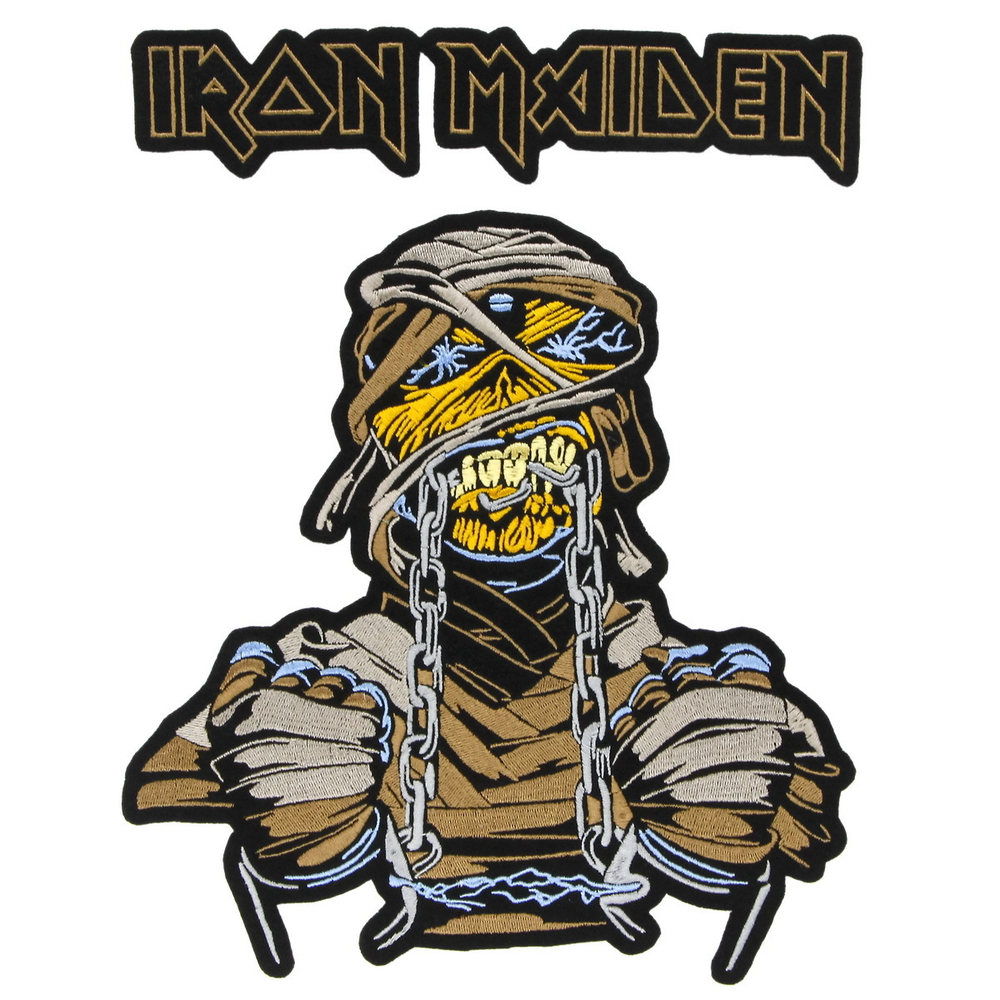 Комплект нашивок на спину с вышивкой группы Iron Maiden