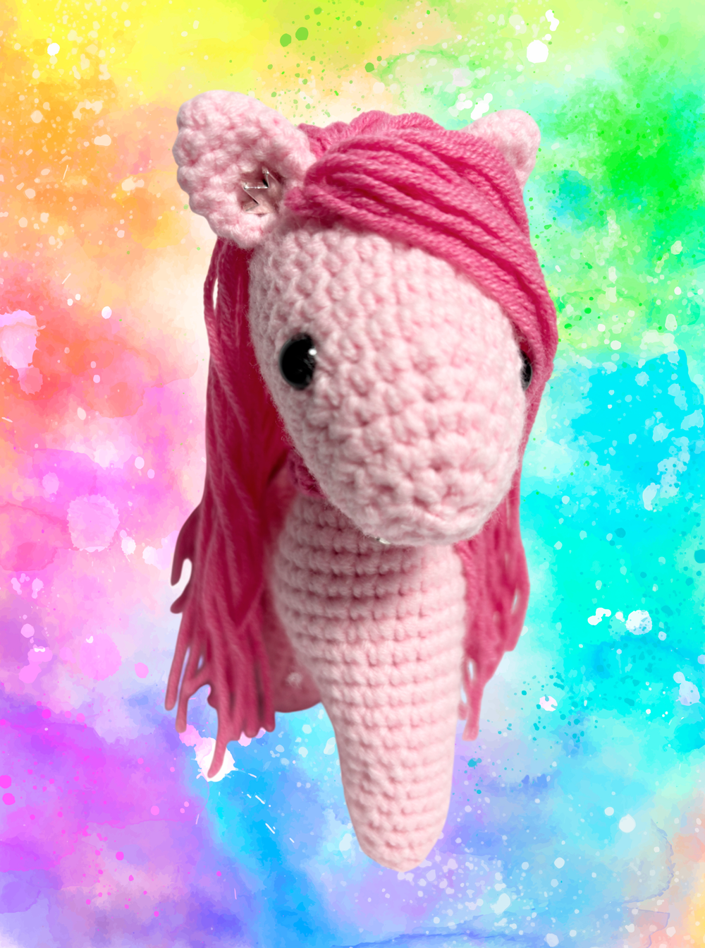 Брелок (вязаный) / Лошадка #08