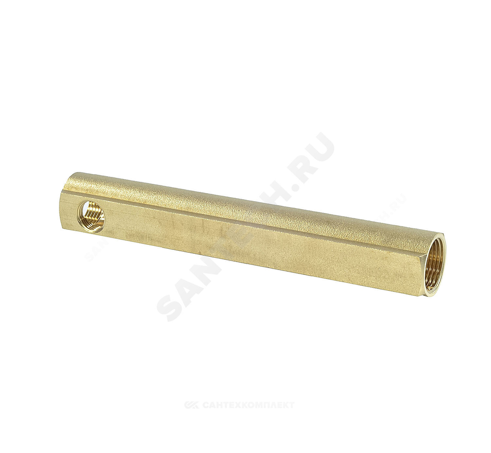 Коллектор латунь 1" ВР/ВР на 6 вых 1/2" ВР м/о 100мм Апогей 422064 (КЛА 2506.100-2)