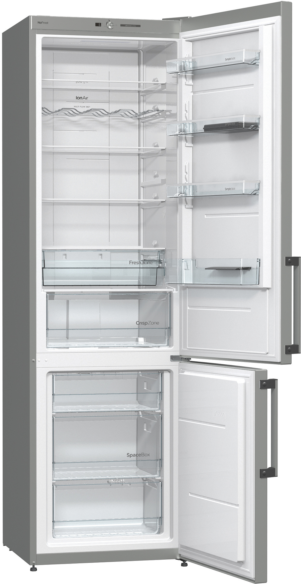 Отдельностоящий двухкамерный холодильник Gorenje NRK 6201 GHX