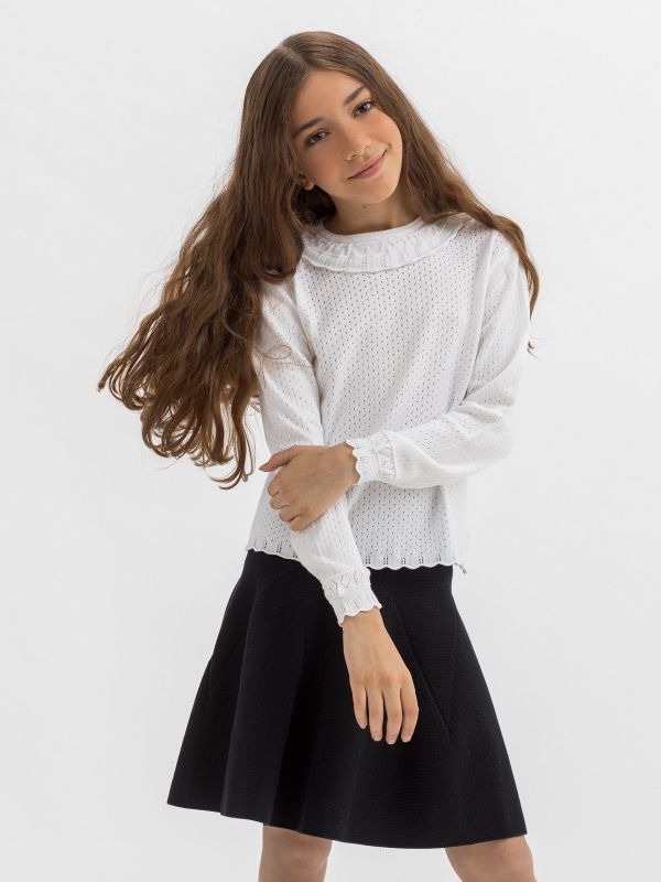 Джемпер белый для девочки арт. АТ311